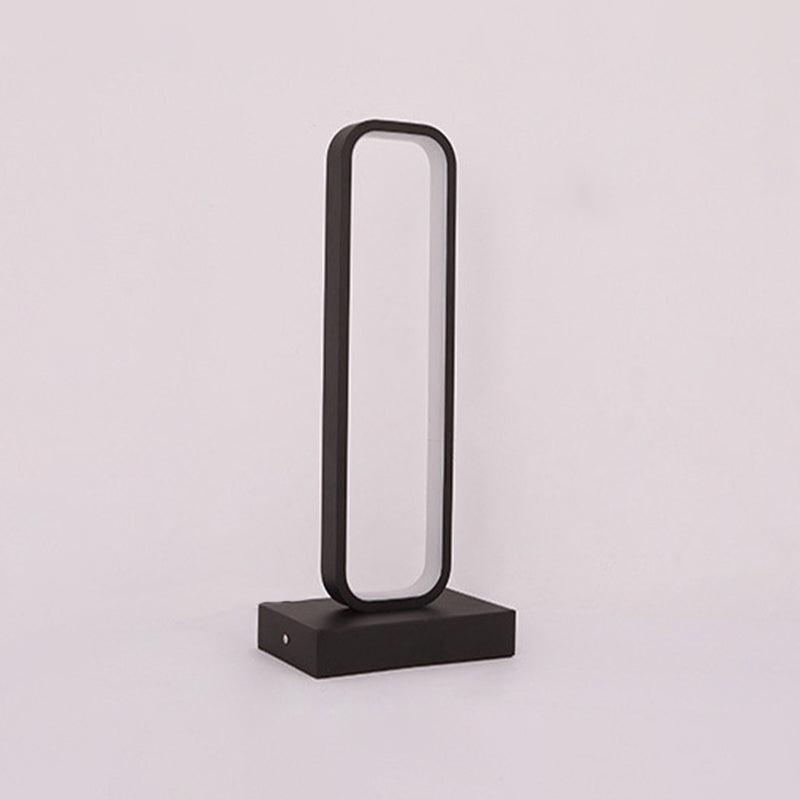NoirLite - LED Zwarte Nachtlamp met Rechthoekige Vorm