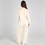 Eulària - Luxe Loungewear Set met Comfy Broek en V-hals