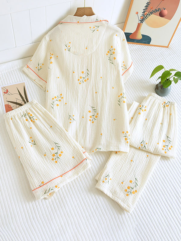 Elise Elegante Katoenen Pyjama Set Voor Comfortabele Avonden