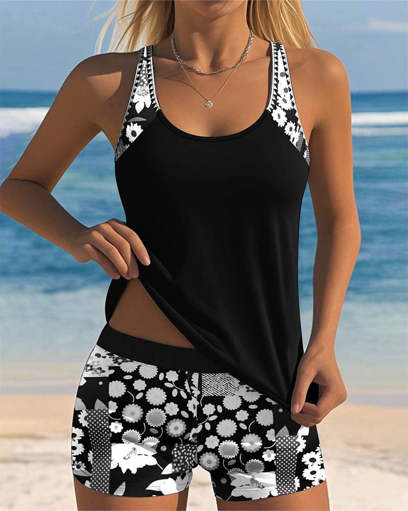 Badpak Setje Luchtige Tanktop en Short Comfort Stijlvol