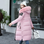 Dames Lange Winter Parka Jas | Kapuze