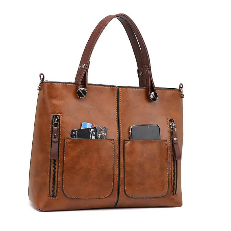 Crossbody tas in leer