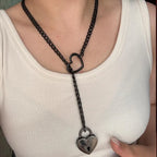 Halsketting Staal Zilverkleur 45 Cm Veilige Sluiting