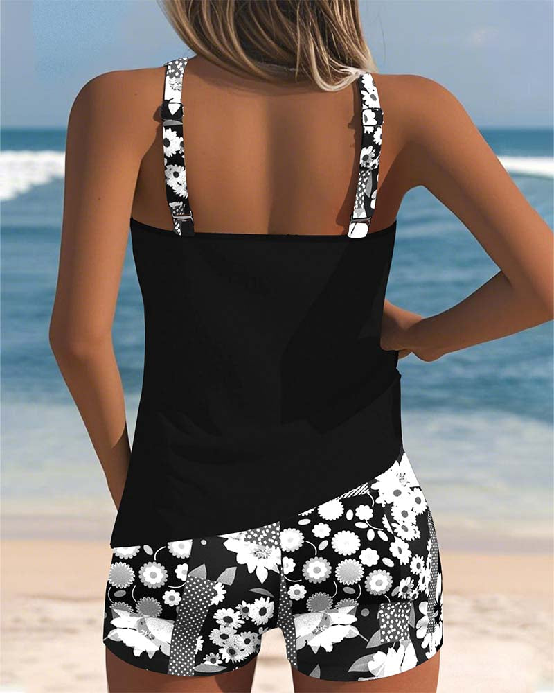 Badpak Setje Luchtige Tanktop en Short Comfort Stijlvol