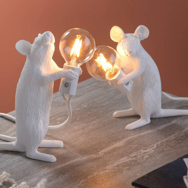 MouseCharm - Speels Art Deco Nachtlampje met Muizenbasis