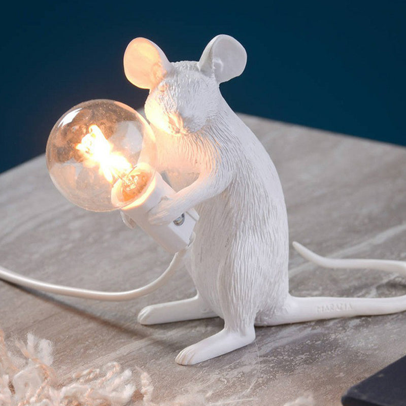 MouseCharm - Speels Art Deco Nachtlampje met Muizenbasis