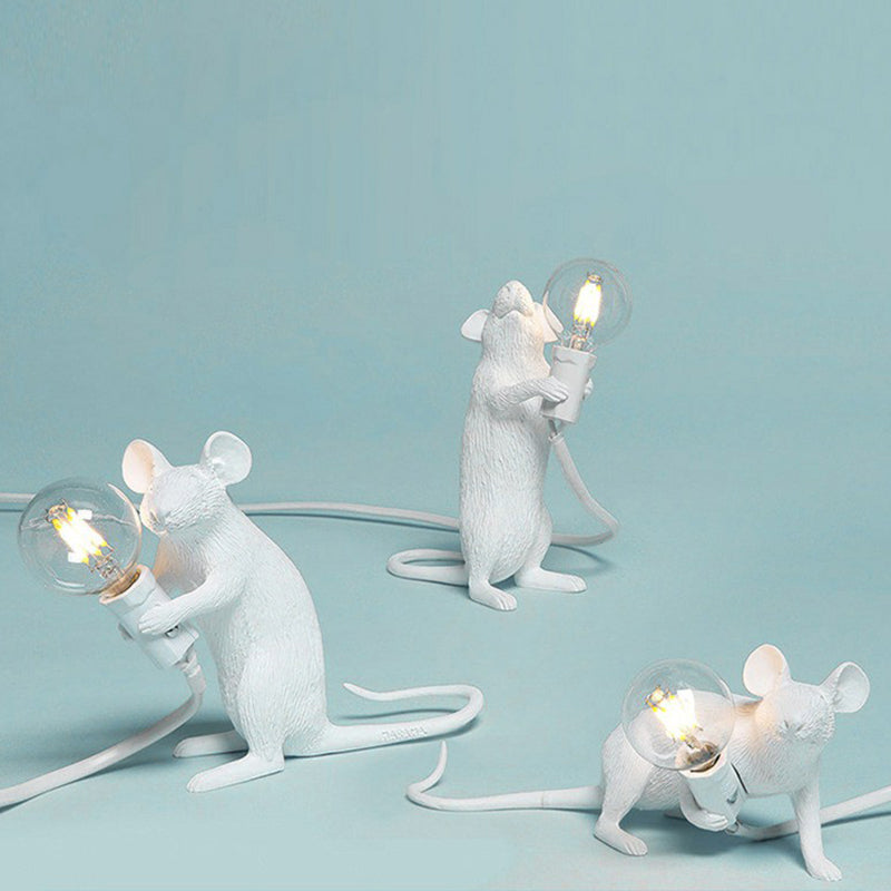 MouseCharm - Speels Art Deco Nachtlampje met Muizenbasis