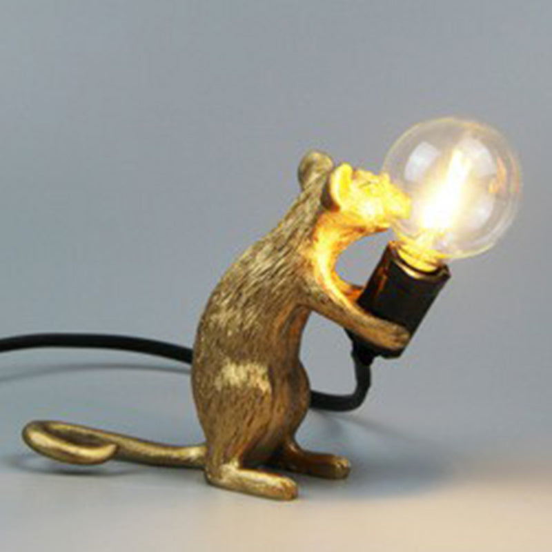 MouseCharm - Speels Art Deco Nachtlampje met Muizenbasis