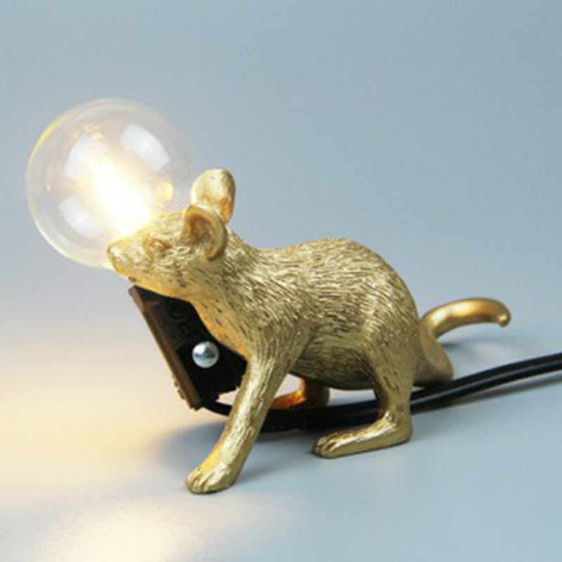 MouseCharm - Speels Art Deco Nachtlampje met Muizenbasis