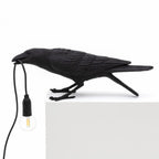 AvianGlow - Artistieke Resin Tafellamp voor Slaapkamer