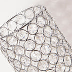 LuminaCrystal Tafellamp - Chroom en Kristallen Nachtverlichting