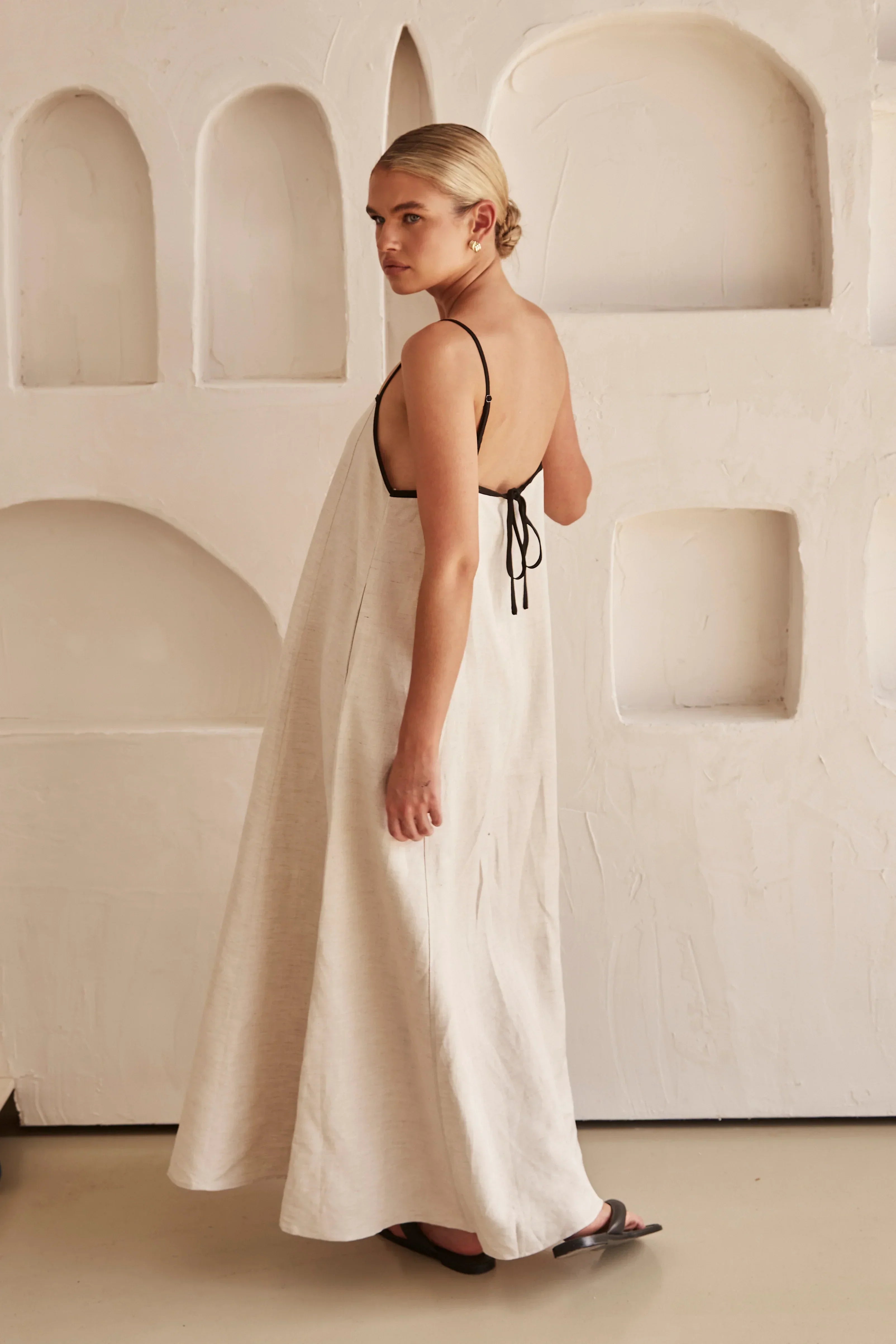 Mycea - Linnen Maxi Jurk