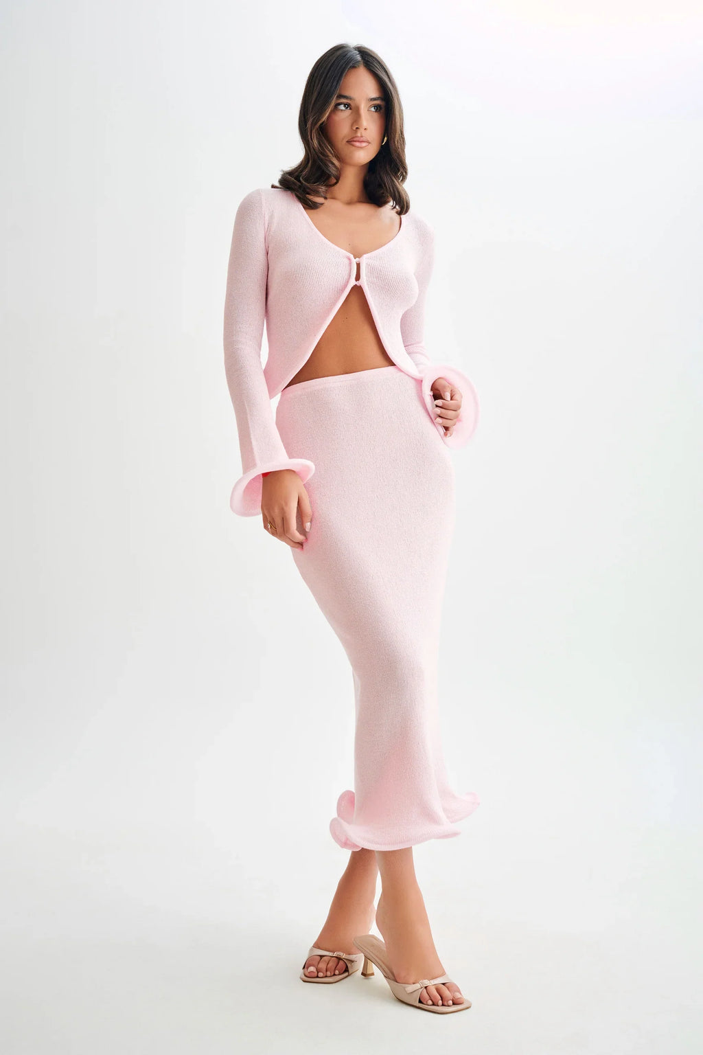 Get On Down Gebreide Top en Rok Set