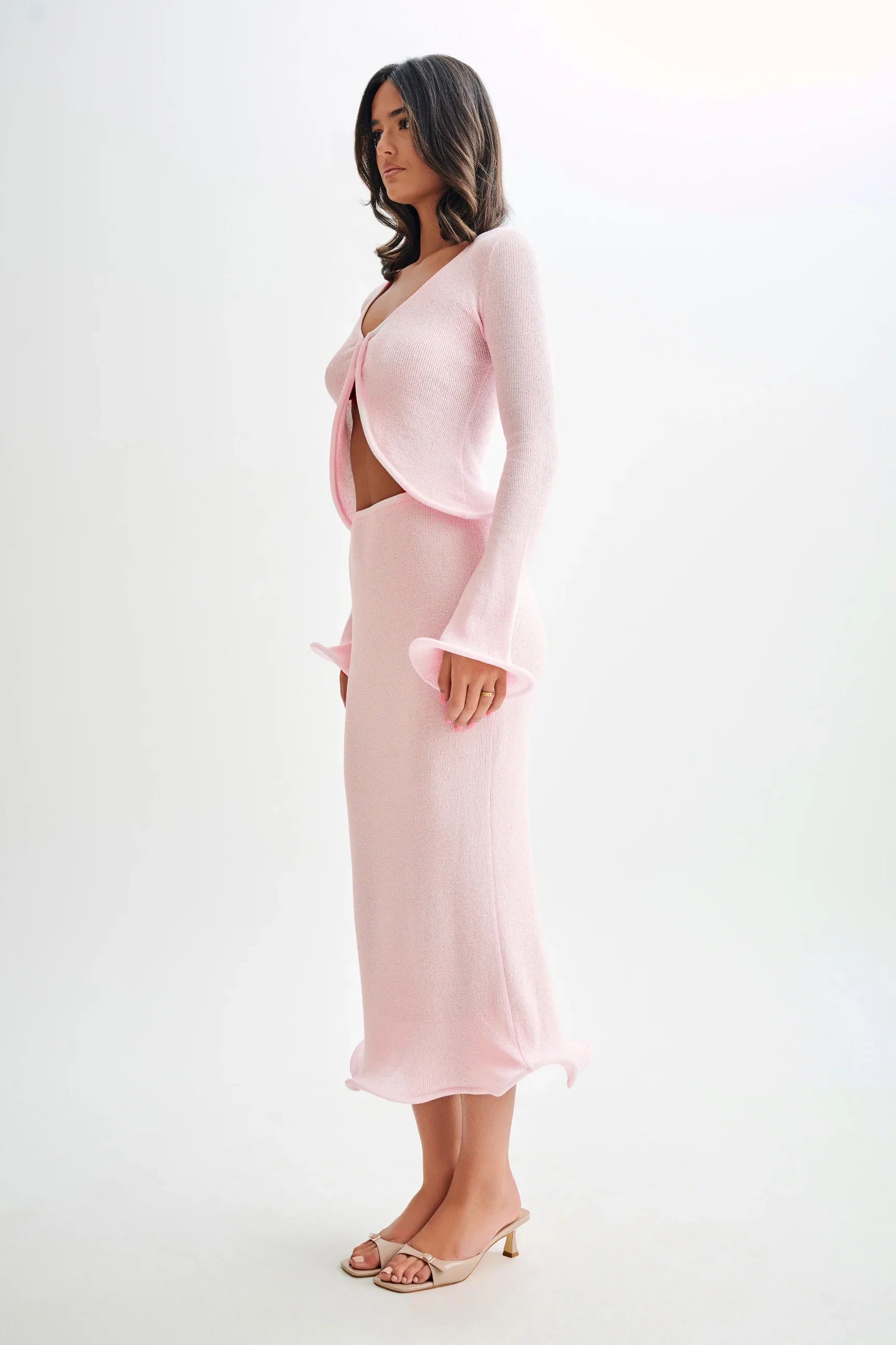 Get On Down Gebreide Top en Rok Set