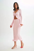 Get On Down Gebreide Top en Rok Set