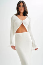 Get On Down Gebreide Top en Rok Set