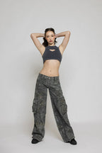 Rebelle Low Rise Cargo Broek Voor Dames Met Relaxte Pasvorm