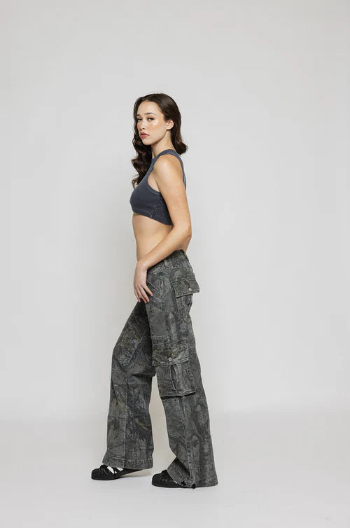 Rebelle Low Rise Cargo Broek Voor Dames Met Relaxte Pasvorm
