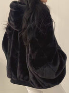Hoodie-Jacke Fleece-Reversible Comfortabele Design Modieus