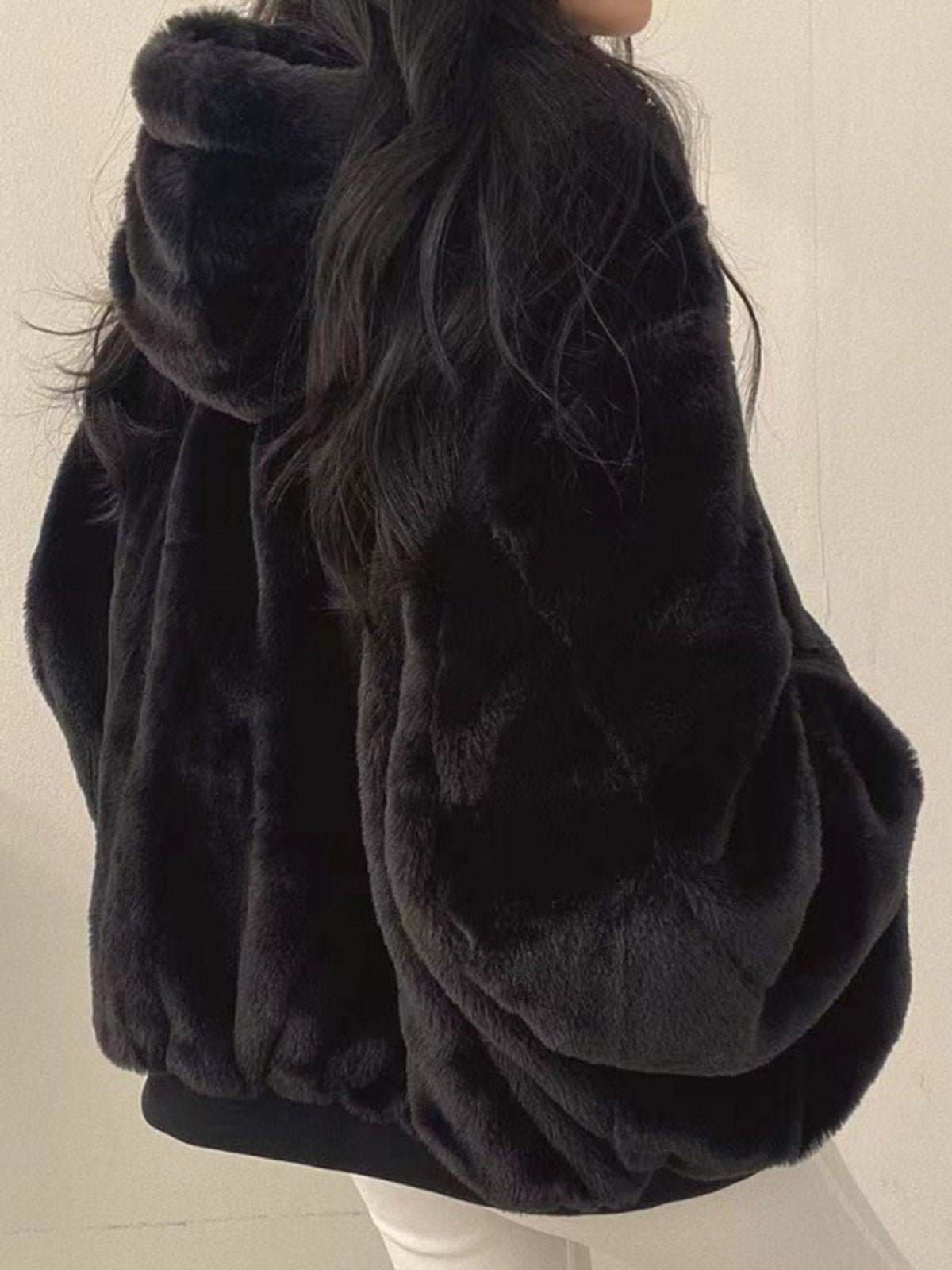Hoodie-Jacke Fleece-Reversible Comfortabele Design Modieus