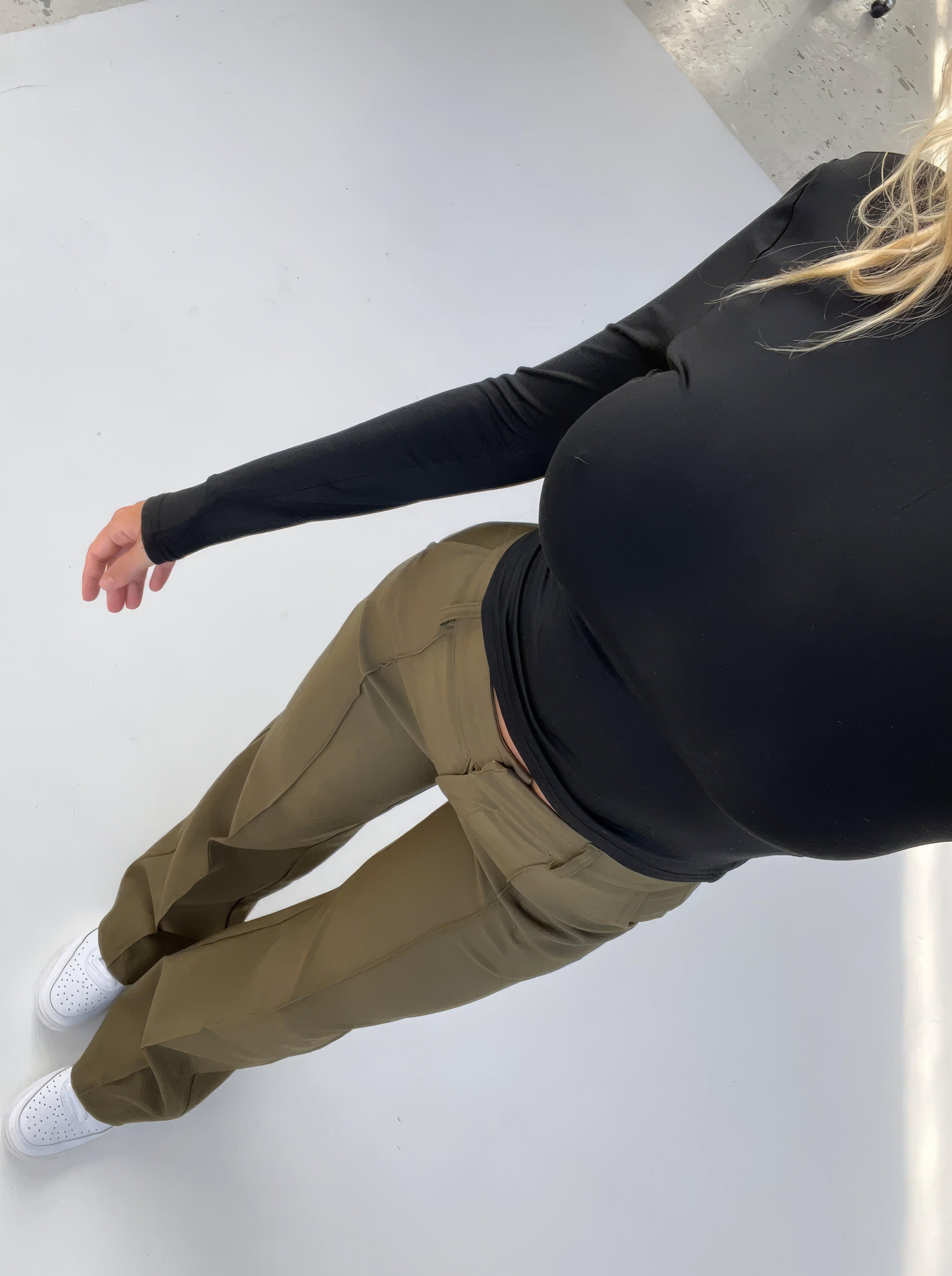 Dames Hoge Taille Wijde Pantalon Met Tailored Fit Volledige Lengte Elegante En Veelzijdige Stijl Voor Elke Gelegenheid