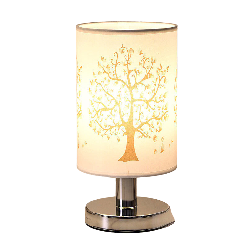 ClearGlow - Moderne Witte Lamp met Houten Voet