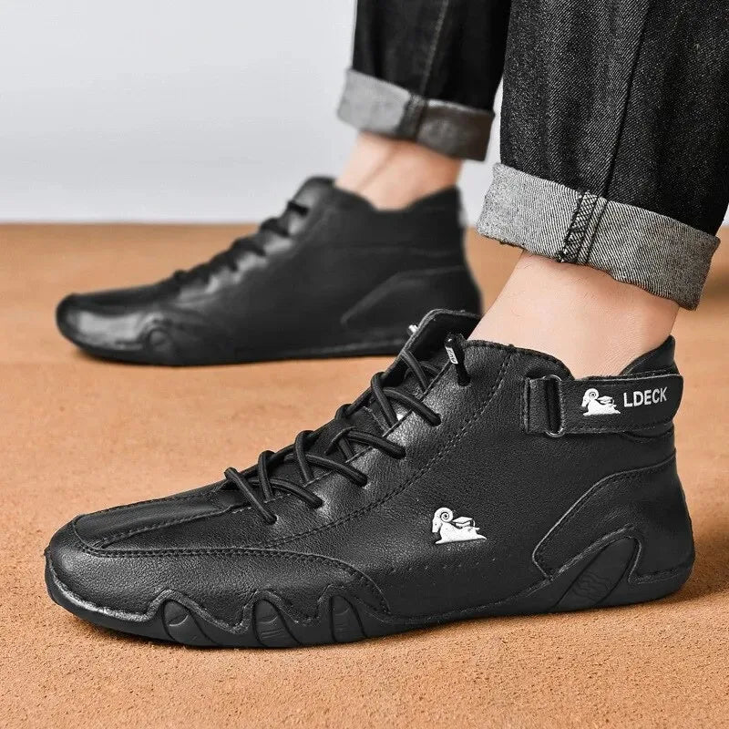 Schoenen Waterdicht Hoge Schacht Stoer Ontwerp Voor Heren