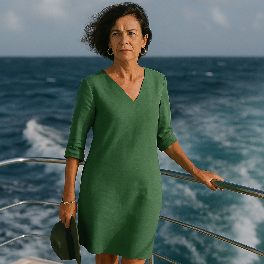 Jurk Zomer Comfortabel Elegant Ontwerp Lichte Stof Pasvorm