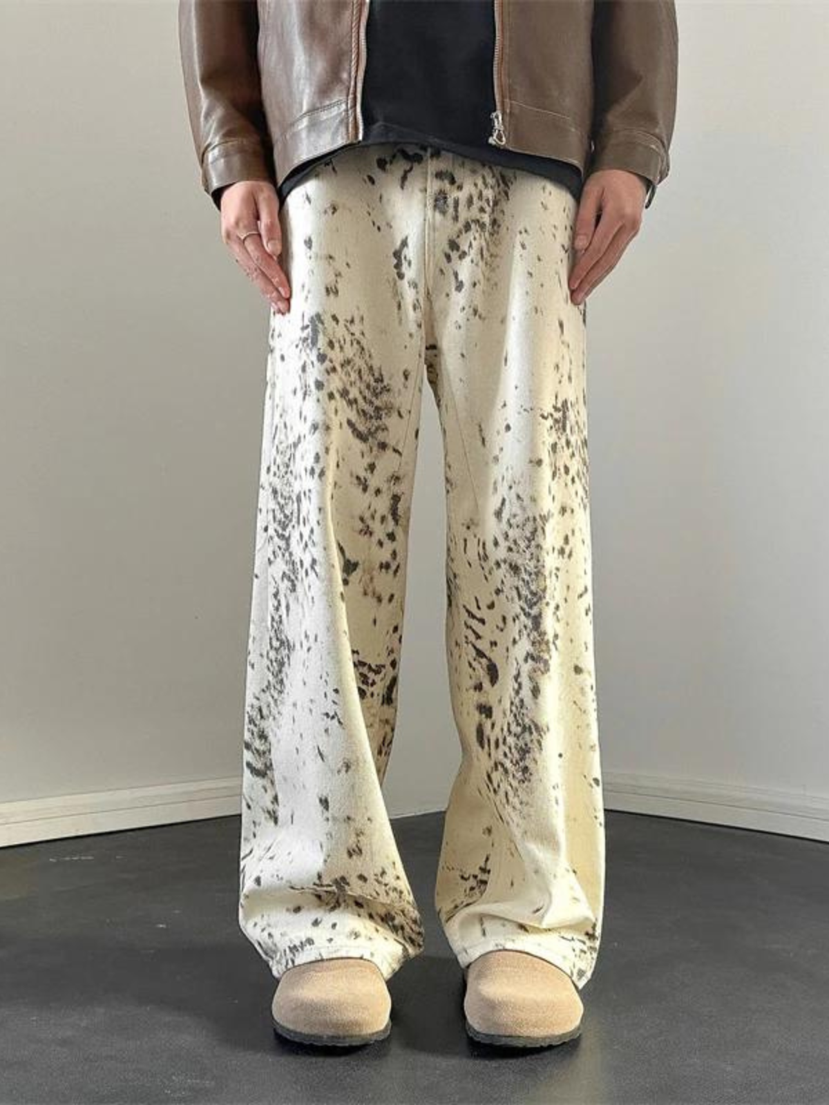 Vintage Century Luipaardprint Jeans