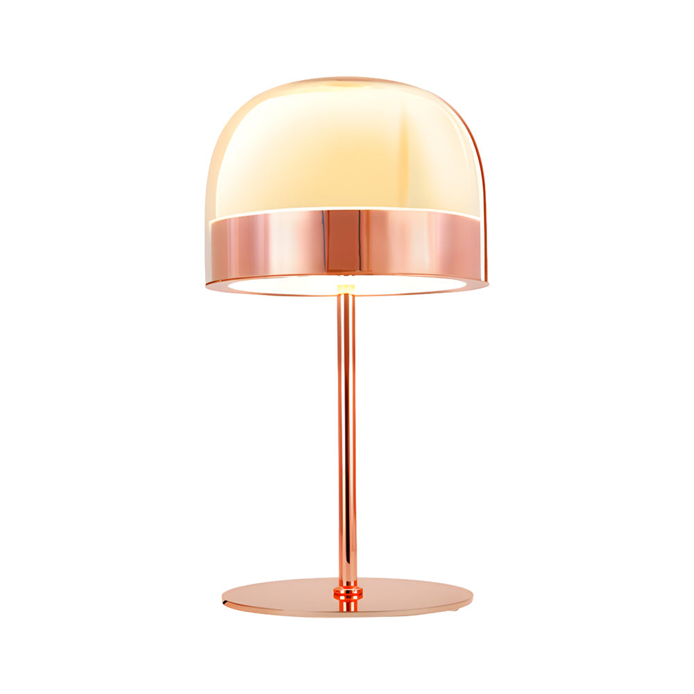Glazen Tafellamp Met Tweelaags Nachtlampje Elegant Ontwerp