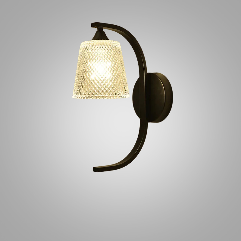BirdLuxe - Elegante Wandlamp met Vogelontwerp – Hout en Glas voor Slaapkamer