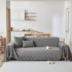 Gekruiste Pluche Velours Bankhoes