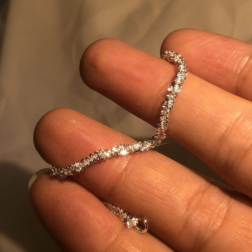 Glanzend Armband van 925 Sterling Zilver met Waterinspiratie Elegante Damesarmband voor Dagelijks Gebruik en Speciale Gelegenheden
