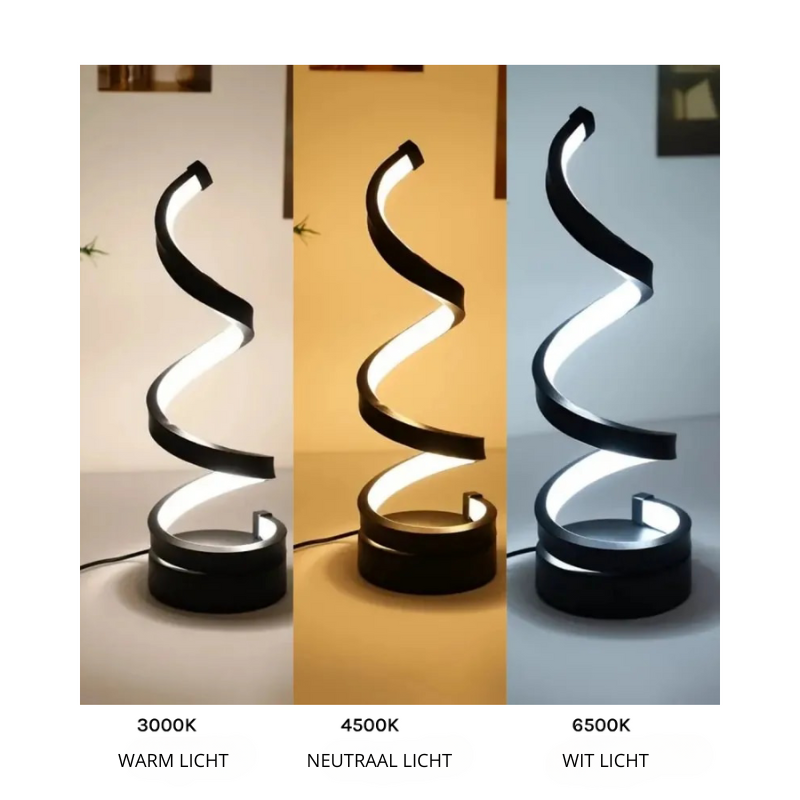 Glowspiral I Sfeervolle LED Tafellamp