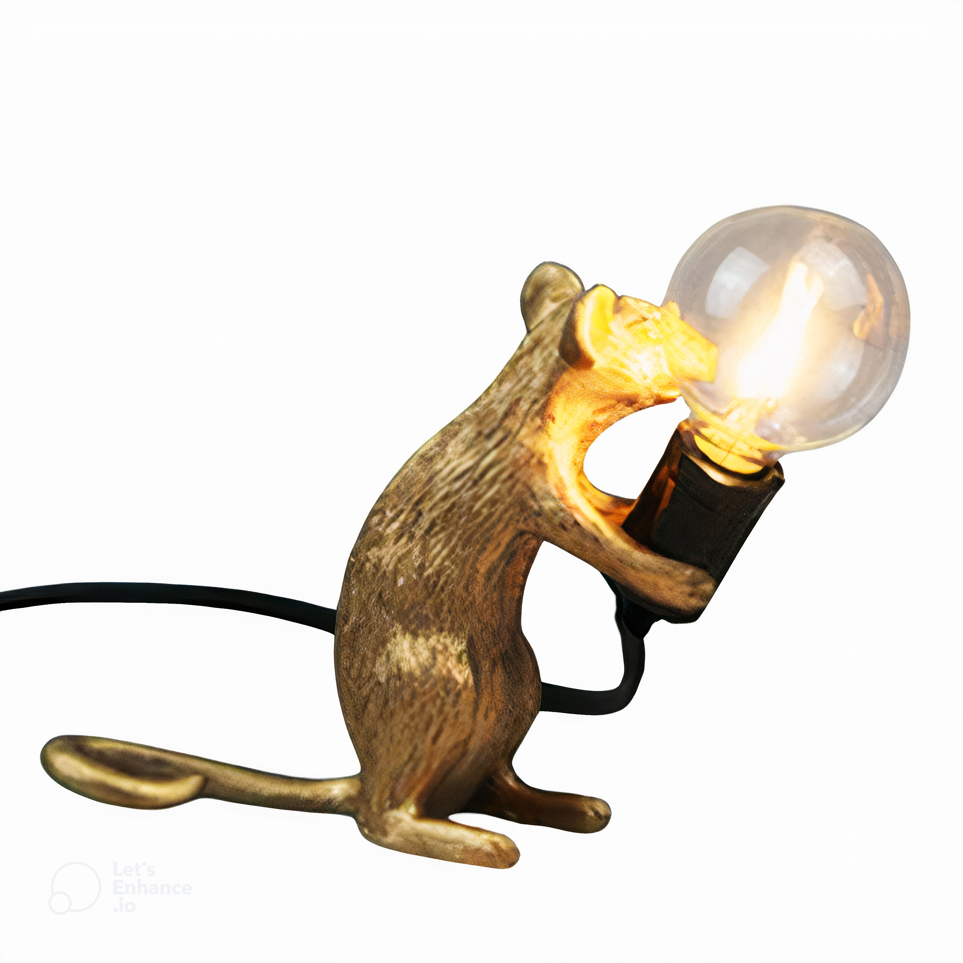 MouseCharm - Speels Art Deco Nachtlampje met Muizenbasis