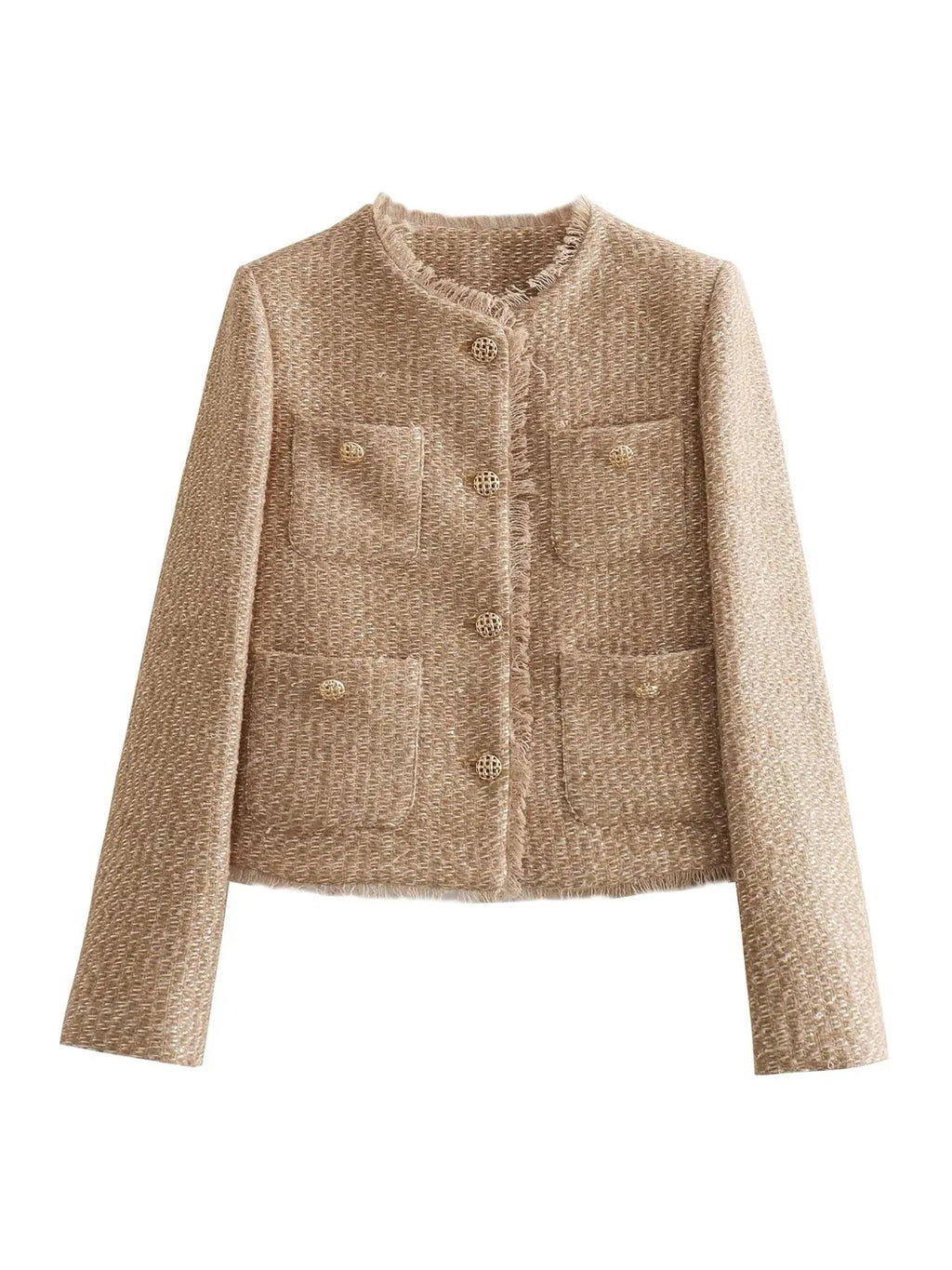 Tweed Jasje voor Dames met Tijdloze Stijl en Moderne Vrouwelijkheid