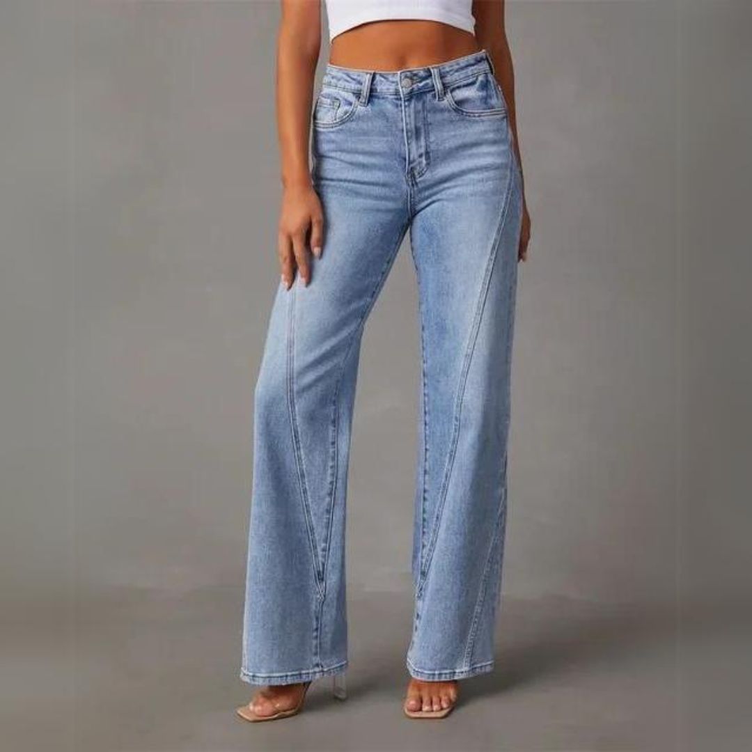 Laney Rechte Jeans met Hoge Taille