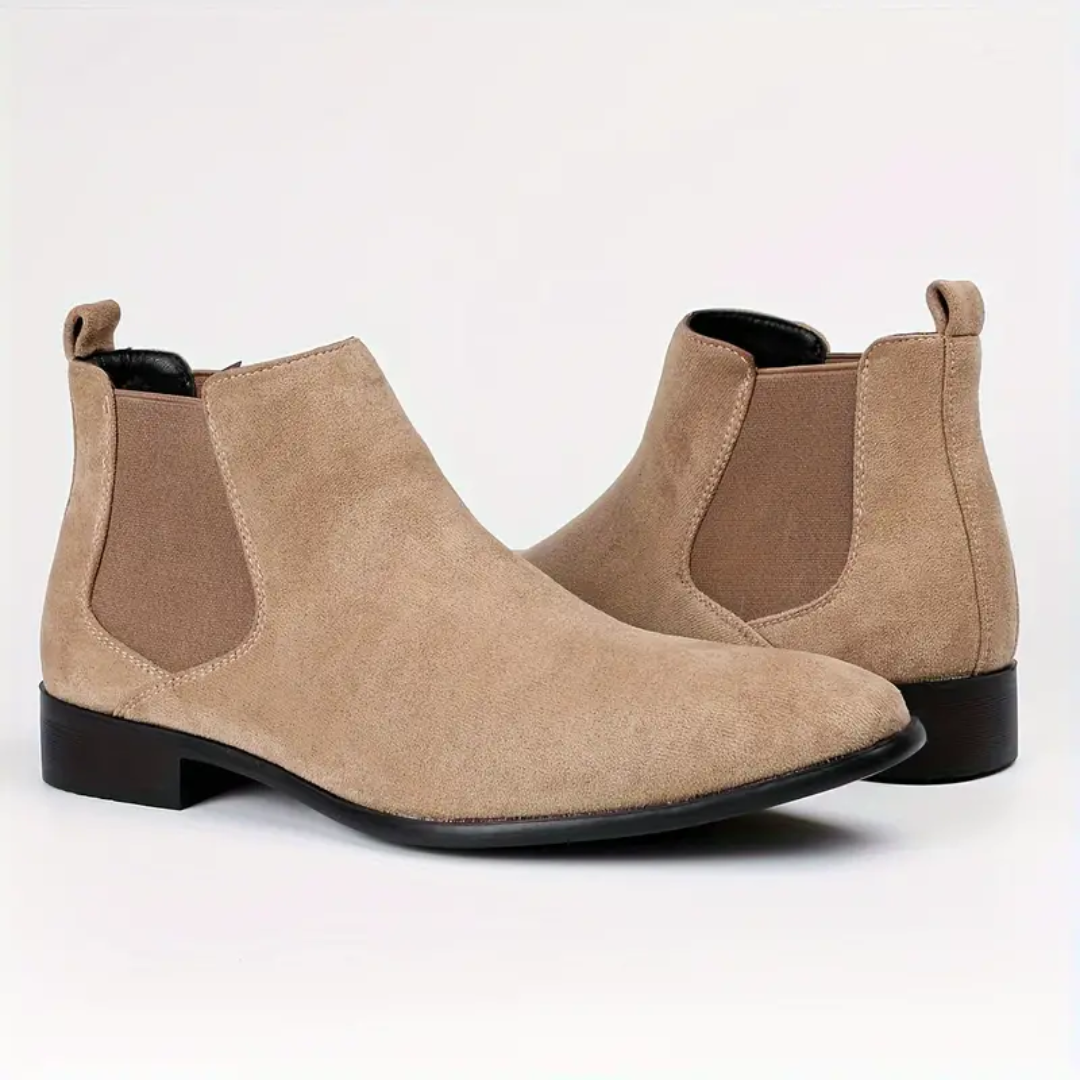 Heren Chelsea Boots – Echt Leer – Elastische Zijkanten – Lage Hak – Comfort Fit