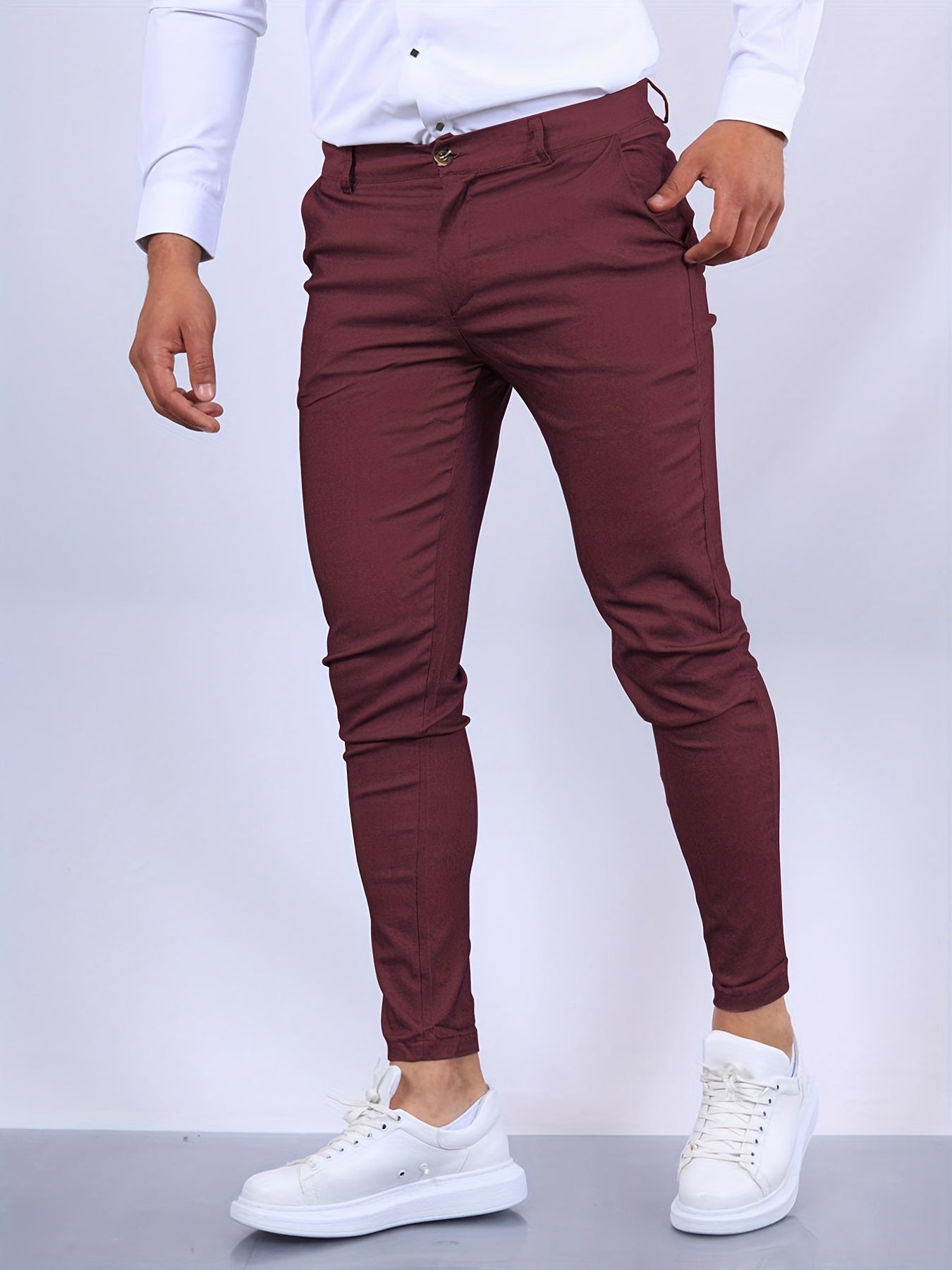Elegante Heren Slim Fit Broek – Modern en Stijlvol Ontwerp