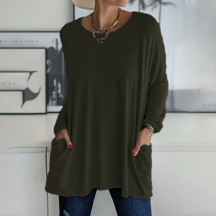 Dames Trui / Pullover - Zacht, casual en oversized met ronde hals