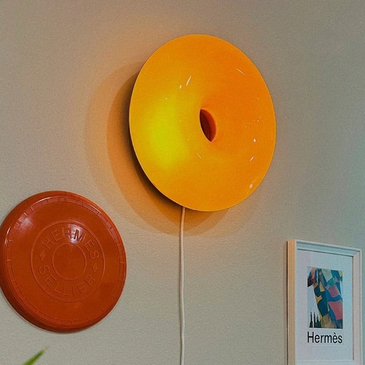 Bauhaus Glazen Donut Wandlamp Modern Decor Met Dimfunctie