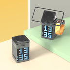 3-in-1 Magnetische Oplader met Alarmklok & Bluetooth Speaker voor Apple