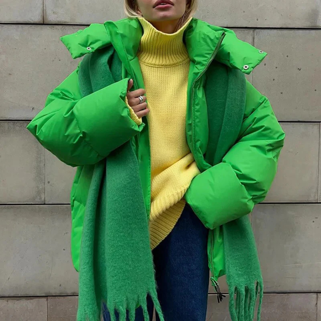 Stellianet | Dames Puffer Hoodie Jas | Overmaat