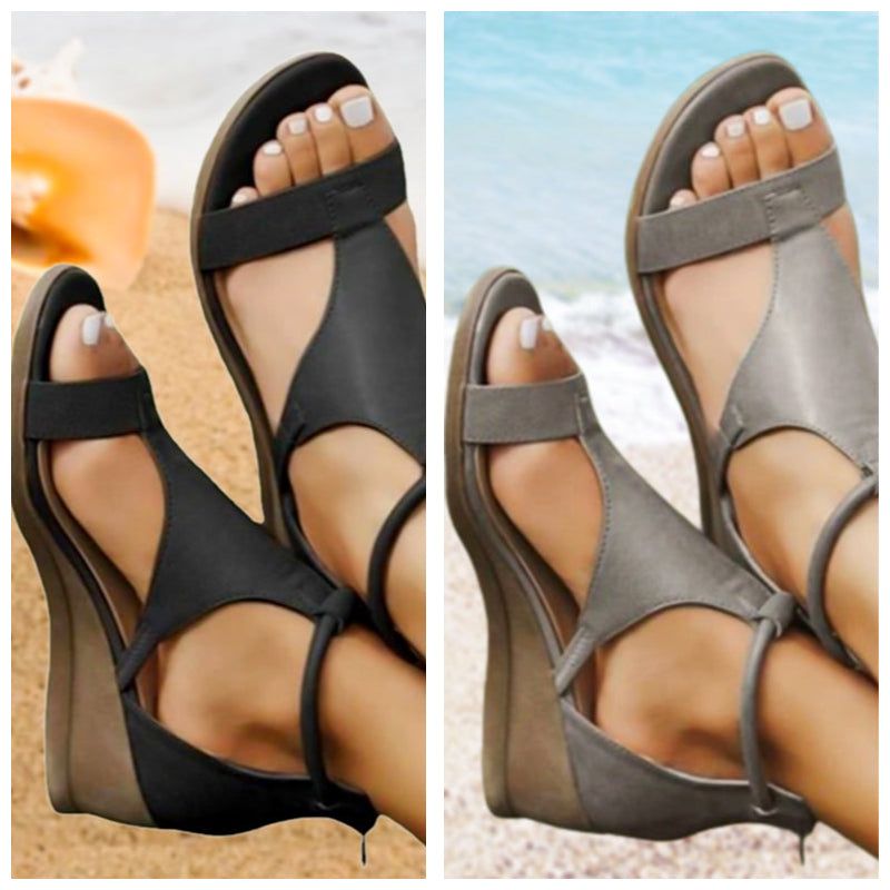 ANNE - Orthopedische Leren Sandalen Met Hak