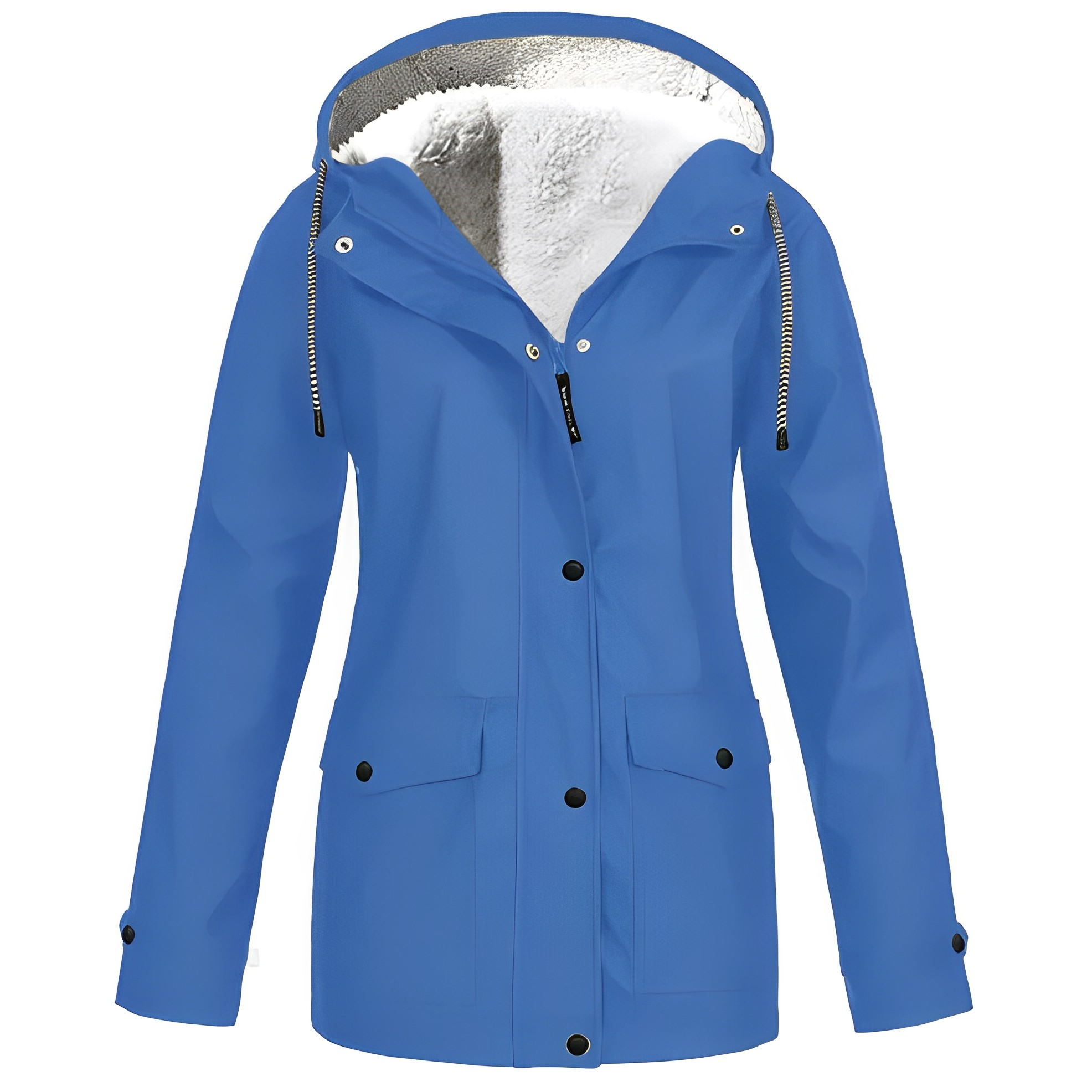 Regenjas Polyester Met Fleecevoering Voor Winterregen