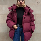 Stellianet | Dames Puffer Hoodie Jas | Overmaat