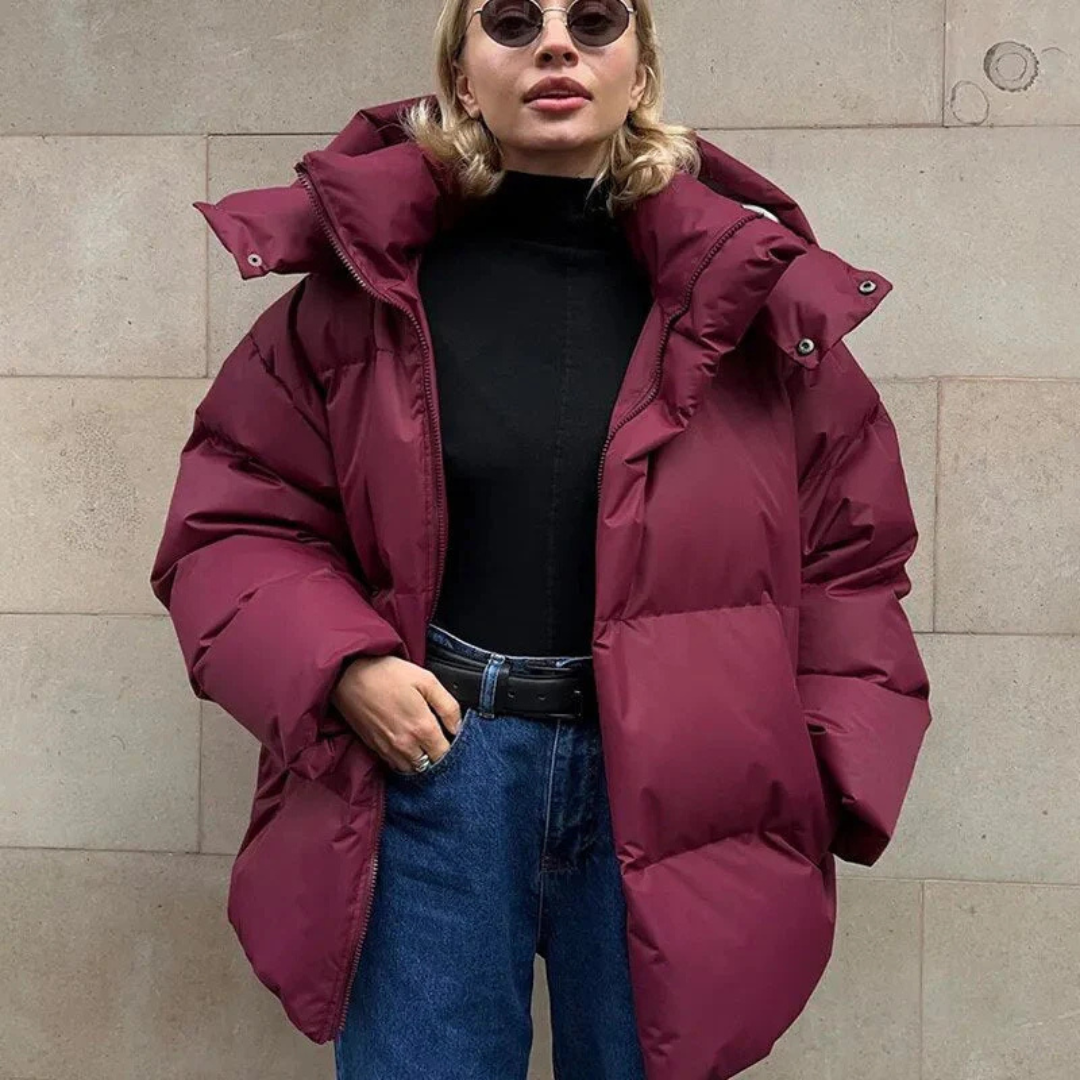 Stellianet | Dames Puffer Hoodie Jas | Overmaat