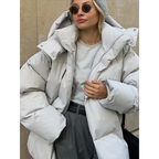 Stellianet | Dames Puffer Hoodie Jas | Overmaat