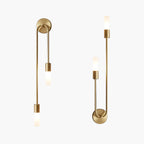BrilloLux - Elegante LED Wandlamp met 2 Lichten in Goud
