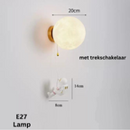 MoonVoyage - Maanvormige Astronaut Wandlamp